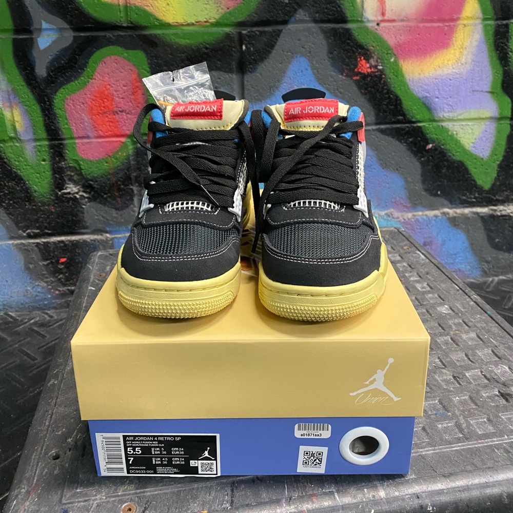 Air Jordan 4 Retro “Union off Noir” - Picture 2 of 9